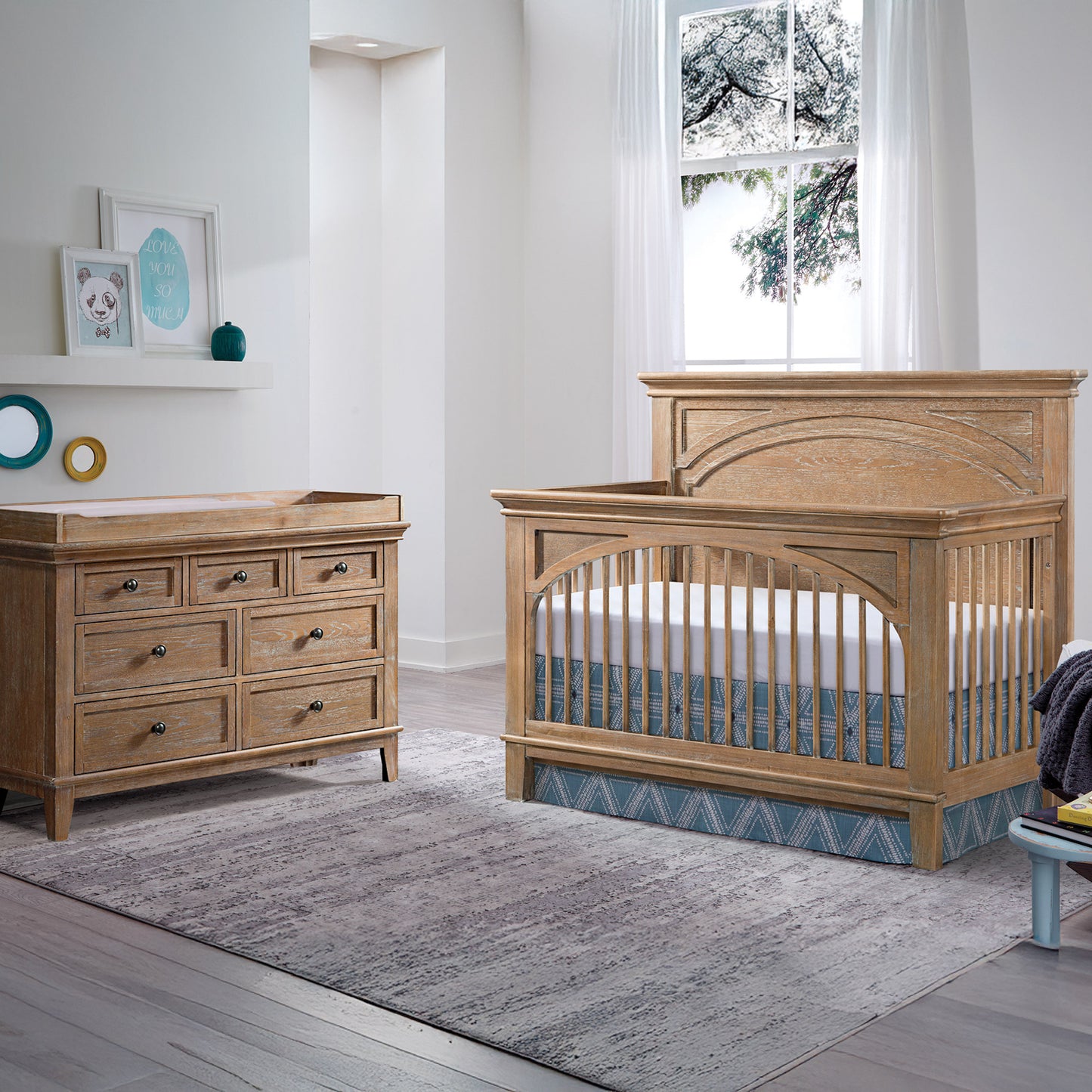 Imagio Baby Lisbon 2-piece Nursery Set, Sandwash