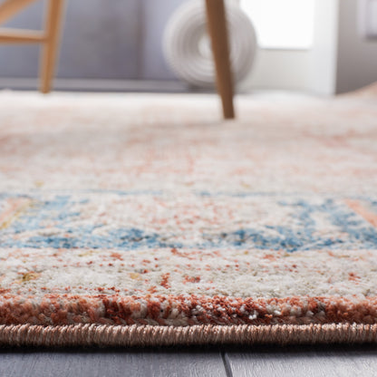 SAFAVIEH Limitee Codie Oriental Area Rug, Rust/Blue, 8' x 10'