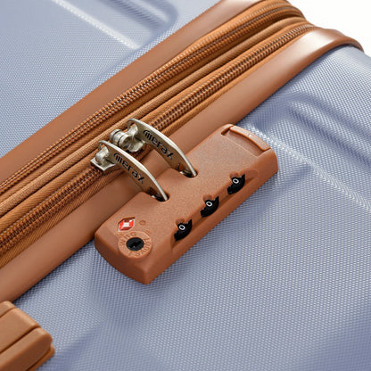 Luggage Suitcase 3 Piece Sets, New Model Expandable ABS Hardshell Luggage, Lightweight Carry-on Suitcase Sets with Spinner Wheels & TSA Lock, 20''/24''/28'', Blue Gray