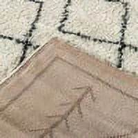 Flash Furniture Rectangular Bohemian Ivory Area Rug, 5' x 7'