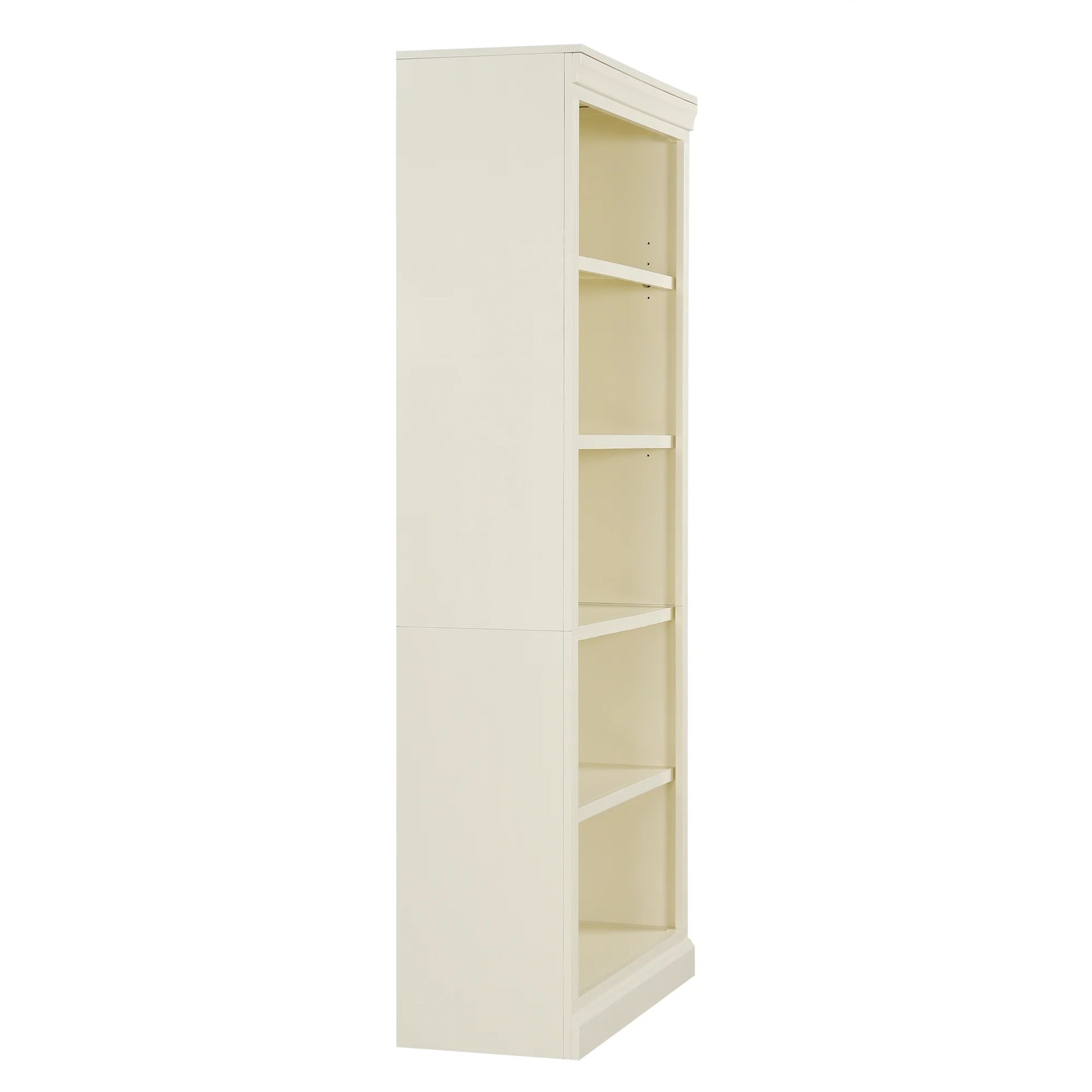 Harper & Bright Designs Tall Wood Bookcase with Light Strip, 5 Tier Bookshelves with Adjustable Shelves, Free Standing Storage Organizer for Home Office, Beige+Cream, Beige+Yellow