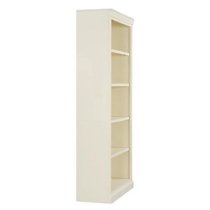 Harper & Bright Designs Tall Wood Bookcase with Light Strip, 5 Tier Bookshelves with Adjustable Shelves, Free Standing Storage Organizer for Home Office, Beige+Cream, Beige+Yellow