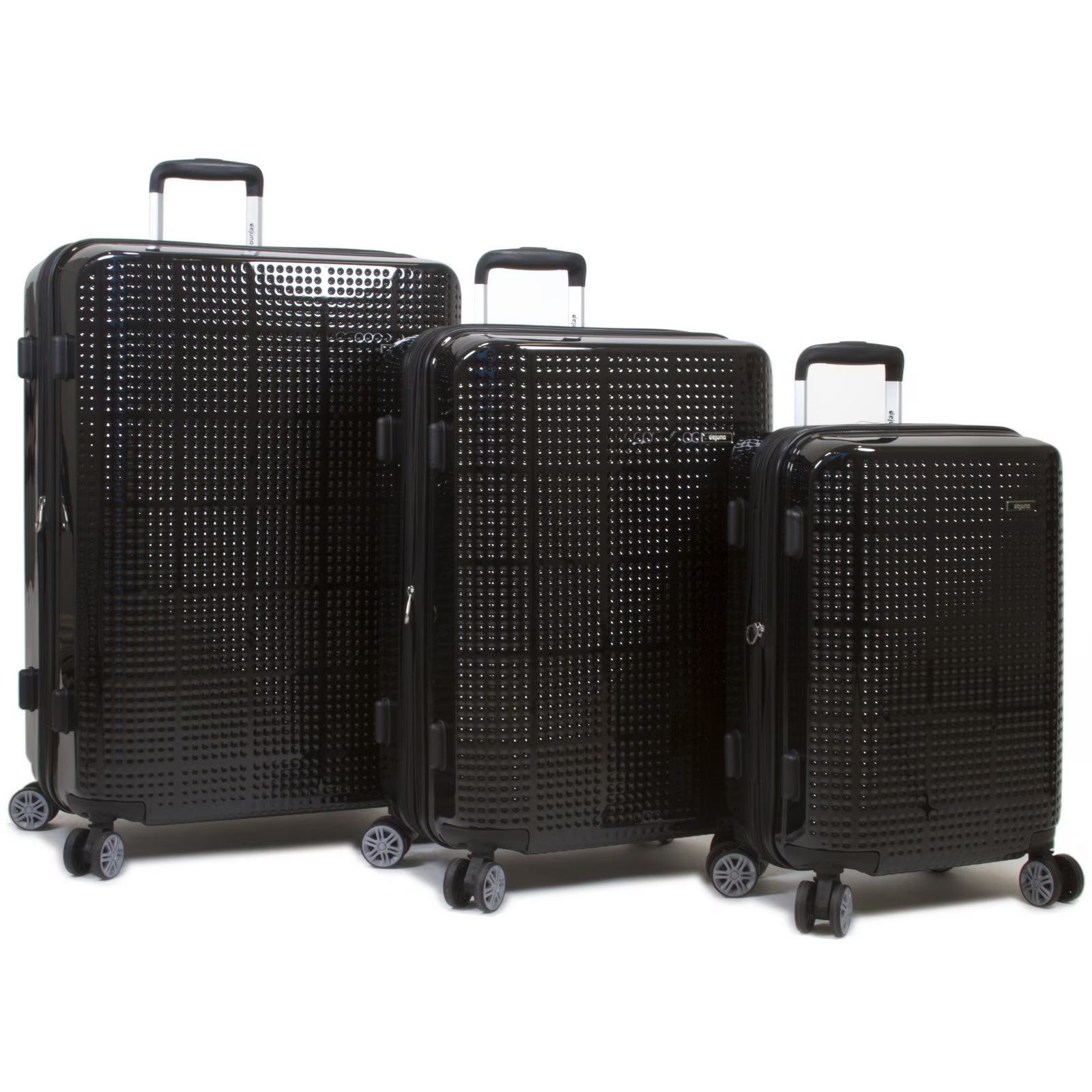 Dejuno Speck Hardside 3-Piece Expandable Spinner Luggage Set - Blue