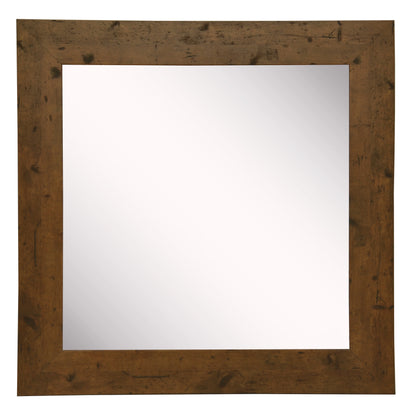 Rayne Mirrors American Made Rayne Rustic Light Walnut Vanity Wall Mirror