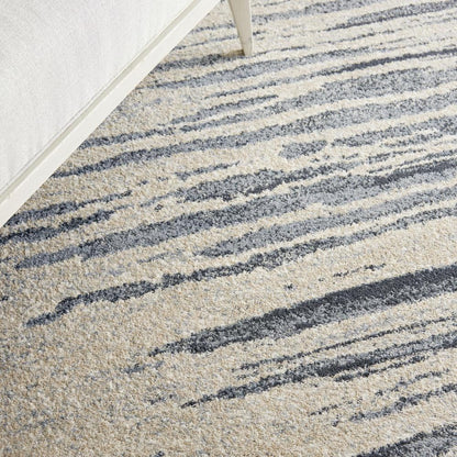 Nourison Moroccan Celebration Abstract Modern Area Rug 2'2" x 7'6" Runner Abstract 8' Runner Blue