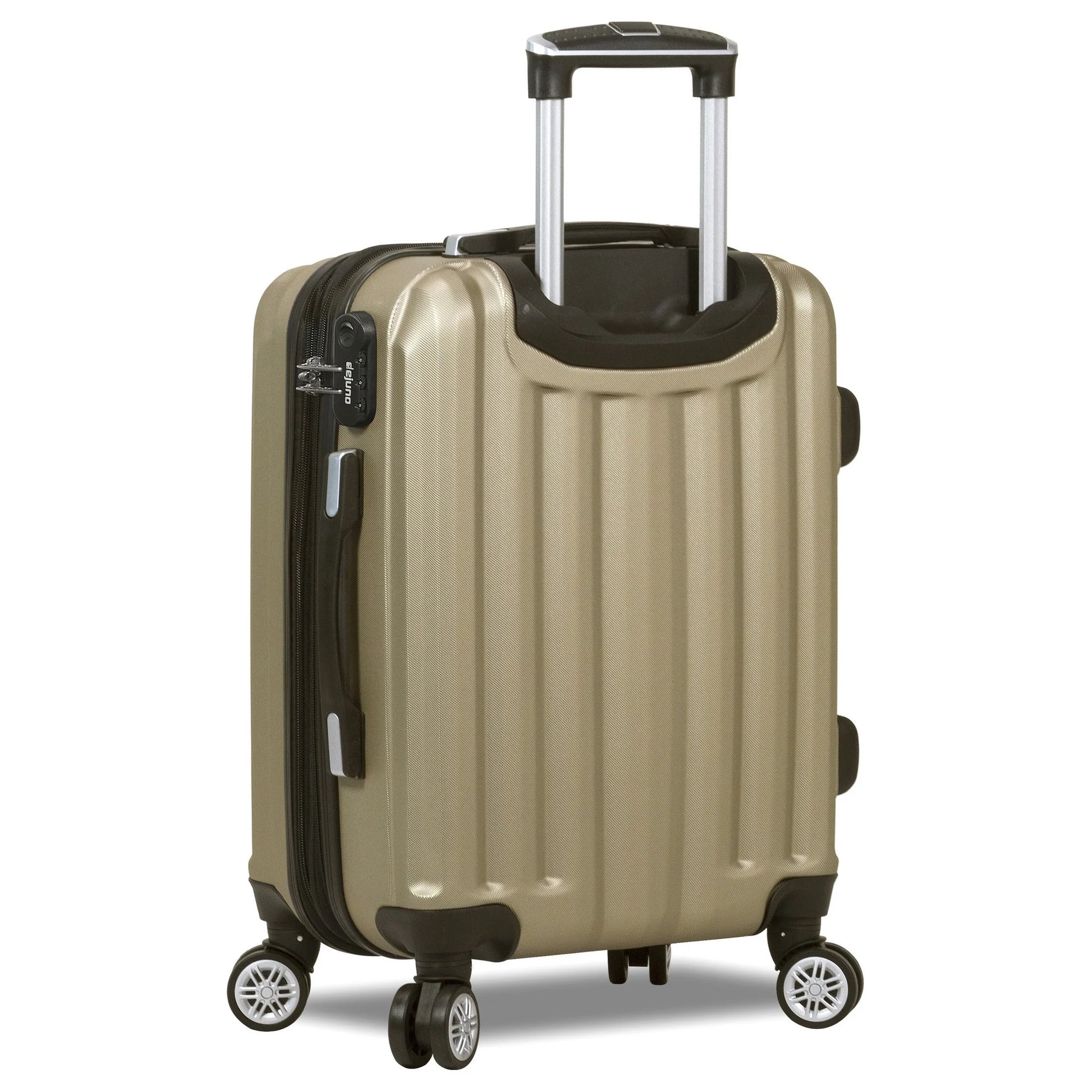 Dejuno Camden Hardside 3-Piece Expandable Spinner Luggage Set - Silver (20", 24" and 28")