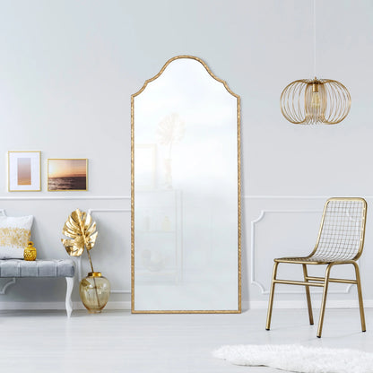 Gold Frame Art Deco Arch Floor Mirror 30"x70" My Texas House