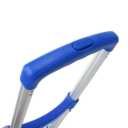 UBesGoo Portable Aluminum Folding Hand Truck Dolly Heavy-Duty Luggage Trolley Cart w/Telescoping Handle and PU Rubber Wheels for Home, Auto, Office,Travel Use (Multi-color)