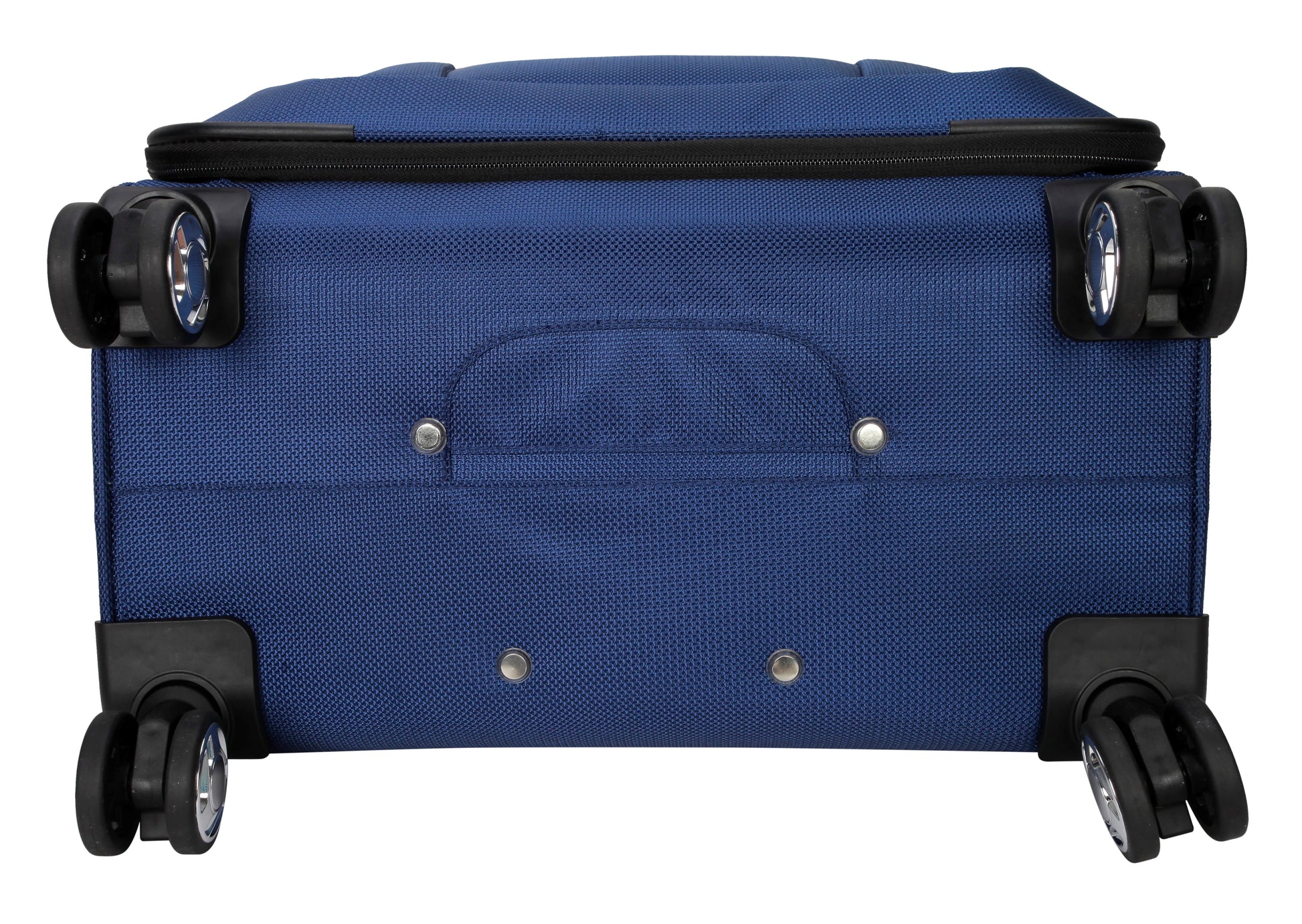 Protege Ashfield 25" Checked 8-Wheel Spinner Luggage Navy