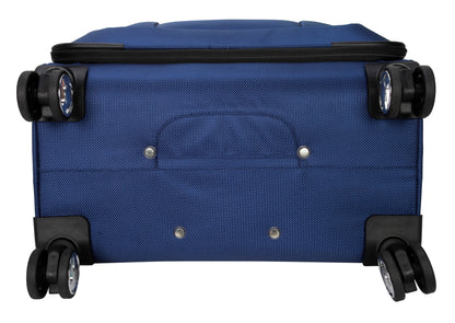 Protege Ashfield 25" Checked 8-Wheel Spinner Luggage Navy