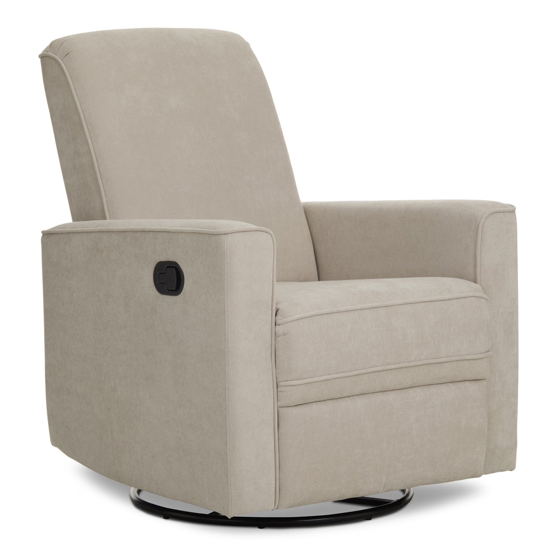 Evolur Raleigh Nursery Glider Recliner and Rocking Chair in Gray, 360° Swivel Motion, Multiple Recline Positions, Easy to Clean, FSC and Greenguard Gold Certified