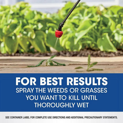 Roundup Weed & Grass Killer Concentrate, Use In Flower Beds and other areas of your yard, 1 gal.