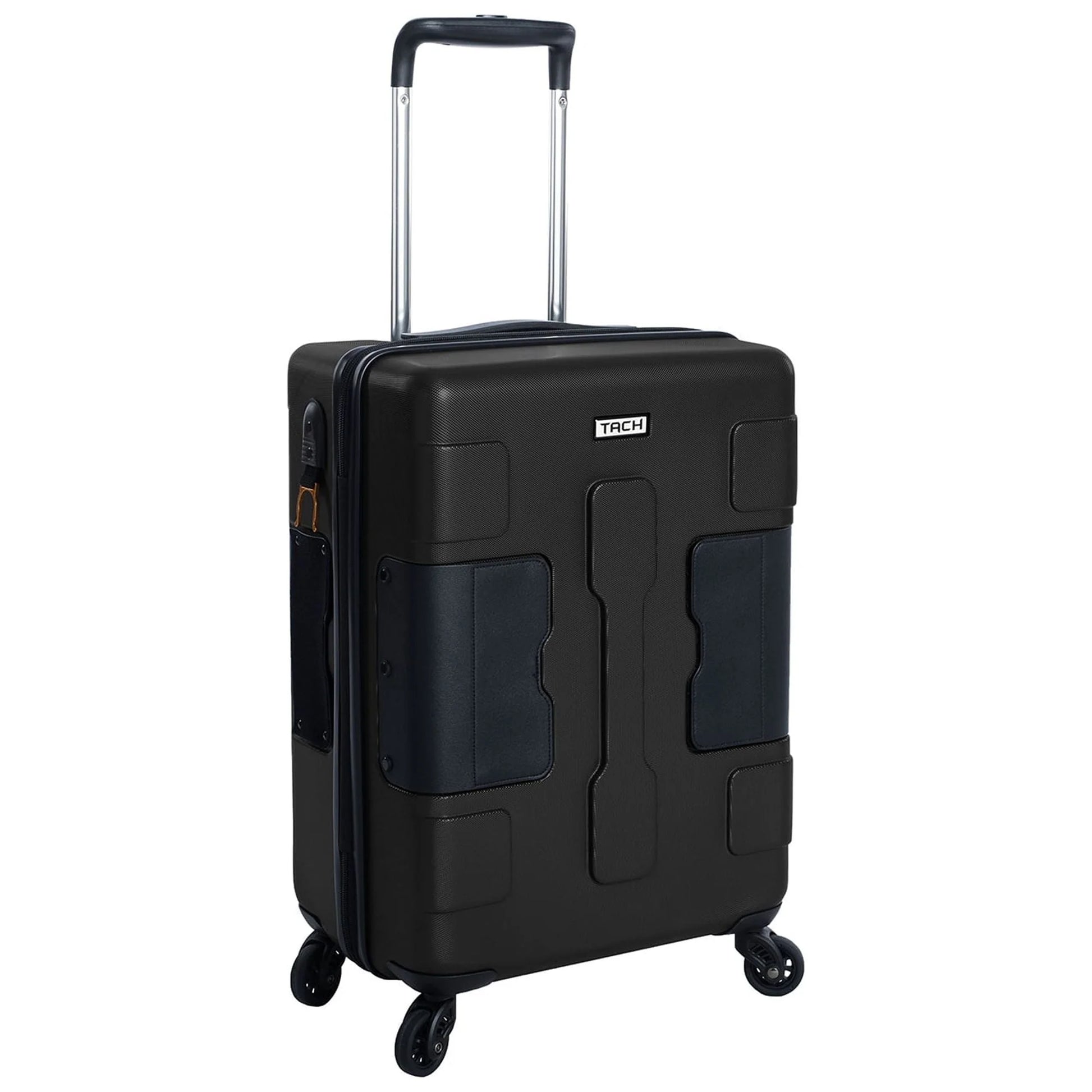 TACH V3 Lightweight 3pc Hardside Luggage Suitcase Set w/Charge Ports, Black