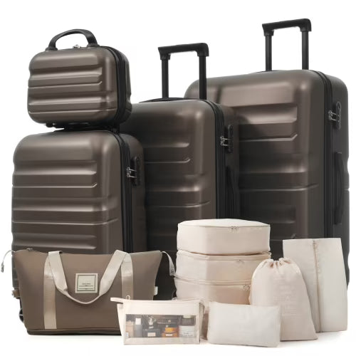 Hardshell ABS Luggage Set - Lightweight & Durable Suitcases with Dual Spinner Wheels
