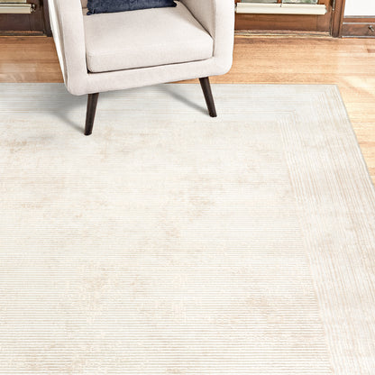 Hampton Court Area Rug Collection, Gaspar Ivory