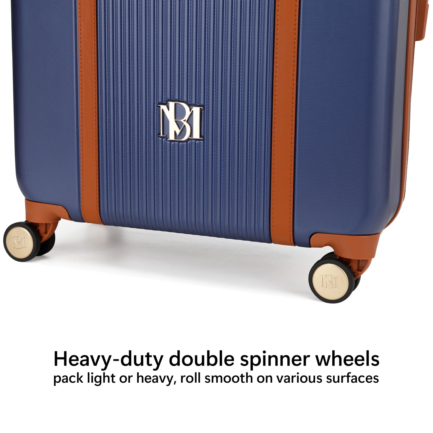BADGLEY MISCHKA Mia 3 Piece Expandable Retro Luggage Set (Champagne)