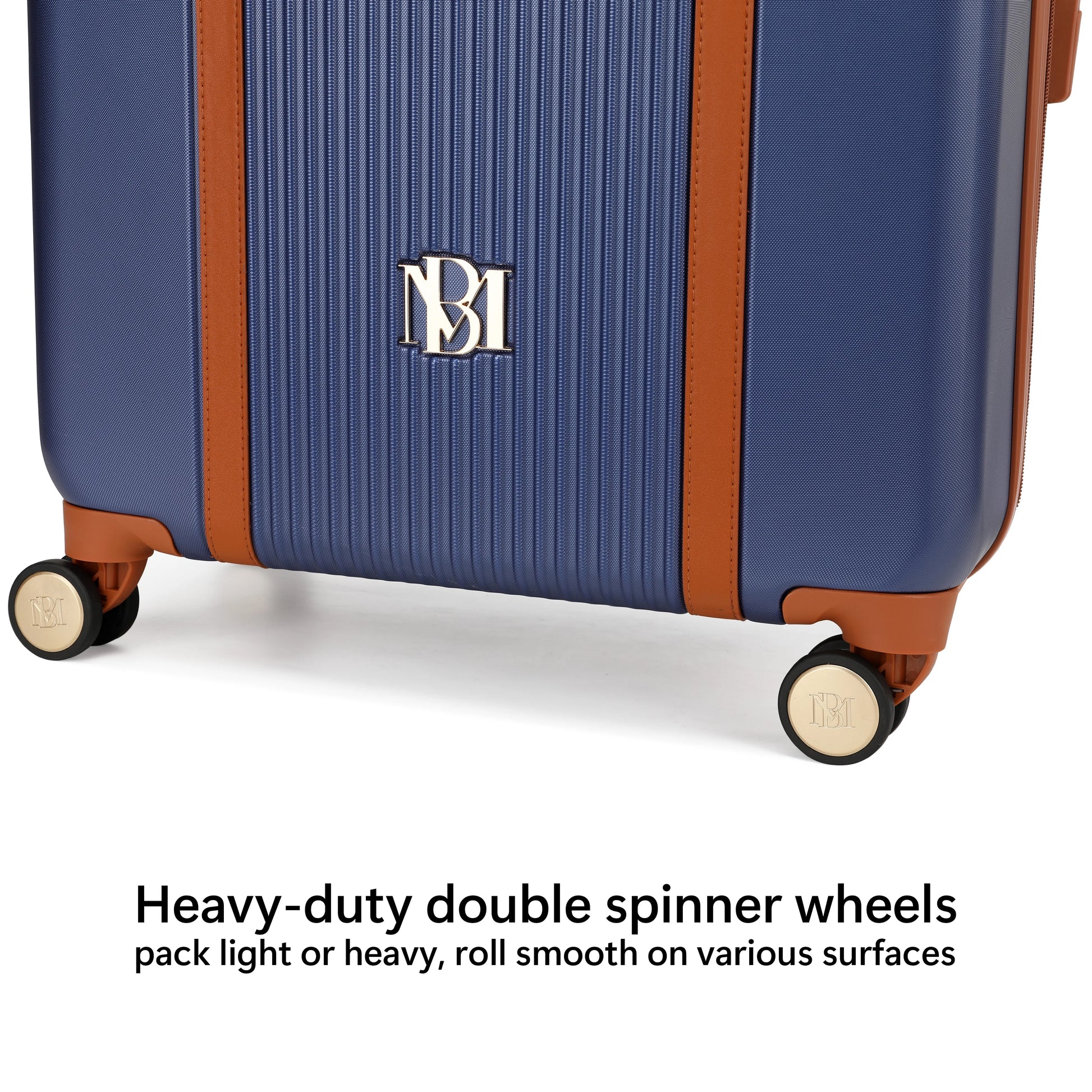 BADGLEY MISCHKA Mia 3 Piece Expandable Retro Luggage Set (Champagne)
