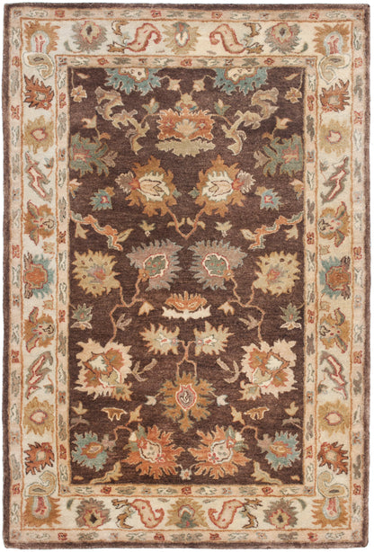 SAFAVIEH Bergama Bradford Oriental Wool Area Rug, Taupe/Ivory, 8' x 10'
