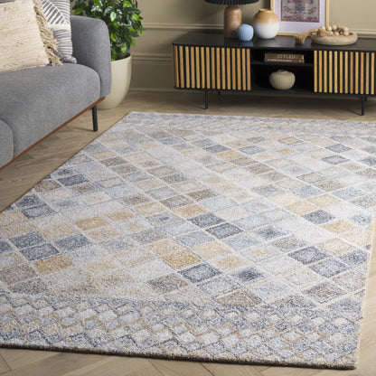 SAFAVIEH Renewal Linnaea Geometric Area Rug, Beige/Gray, 8' x 10'