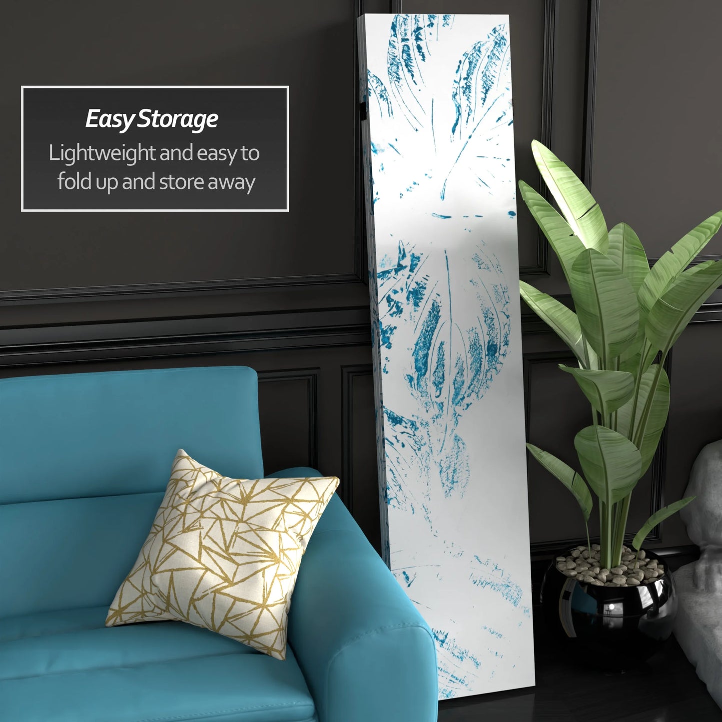 Handmade Spring Morning 5.25-foot Tall Canvas Room Divider (China)