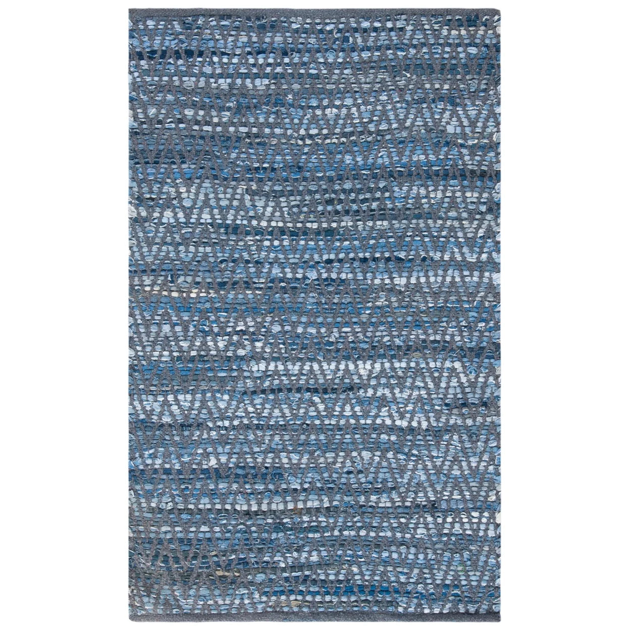 SAFAVIEH Montauk Zahara Geometric Area Rug, Blue, 8' x 10'