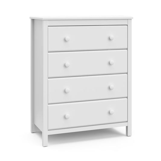 Storkcraft Alpine 4 Drawer Nursery Dresser, White