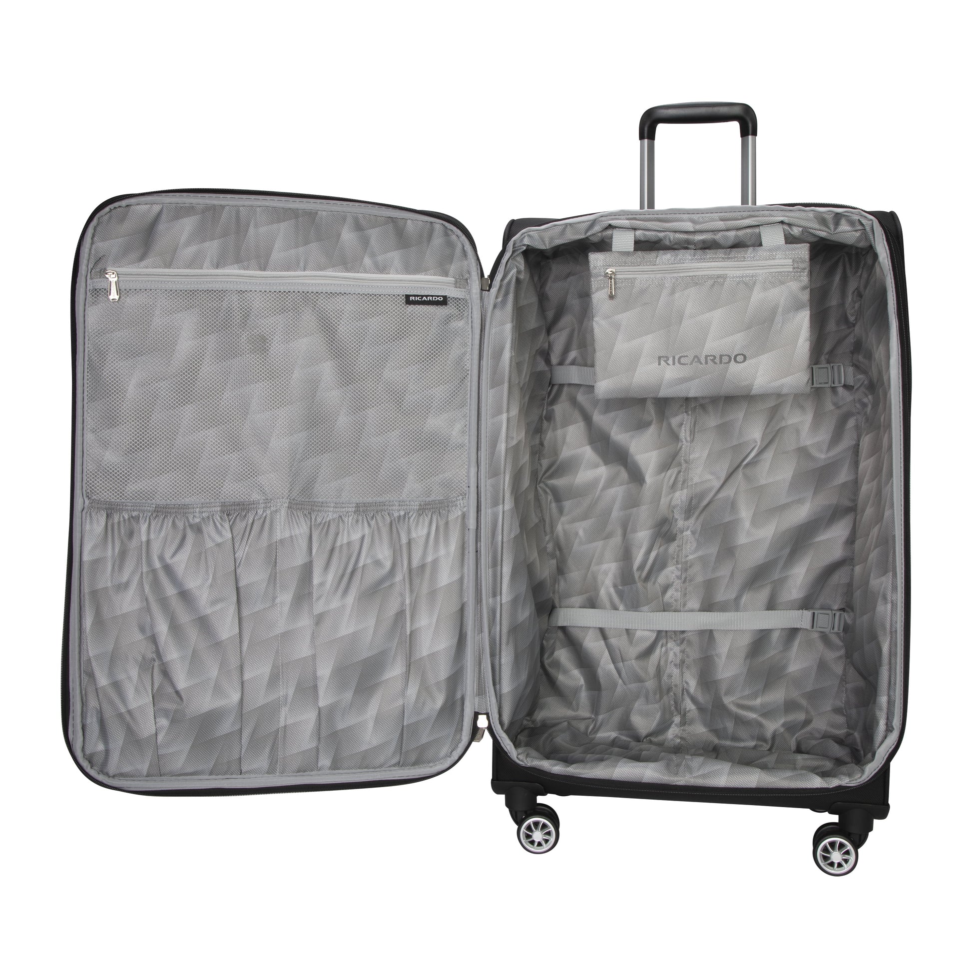 Ricardo Beverly Hills Solvang 2.0 Softside 28" Expandable Checked Spinner Luggage, Adult, Black