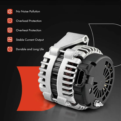 A-Premium Alternator Compatible with Toyota FJ Cruiser 2007 2008 2009 V6 4.0L, 100A 12V 7-Groove Pulley Clockwise, Replace# 27060-31120, 27060-0P030