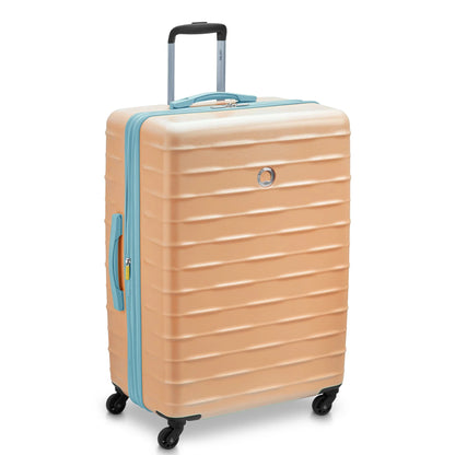 DELSEY PARIS by Claudia 28° Women's Checked Hardside Luggage, Peach