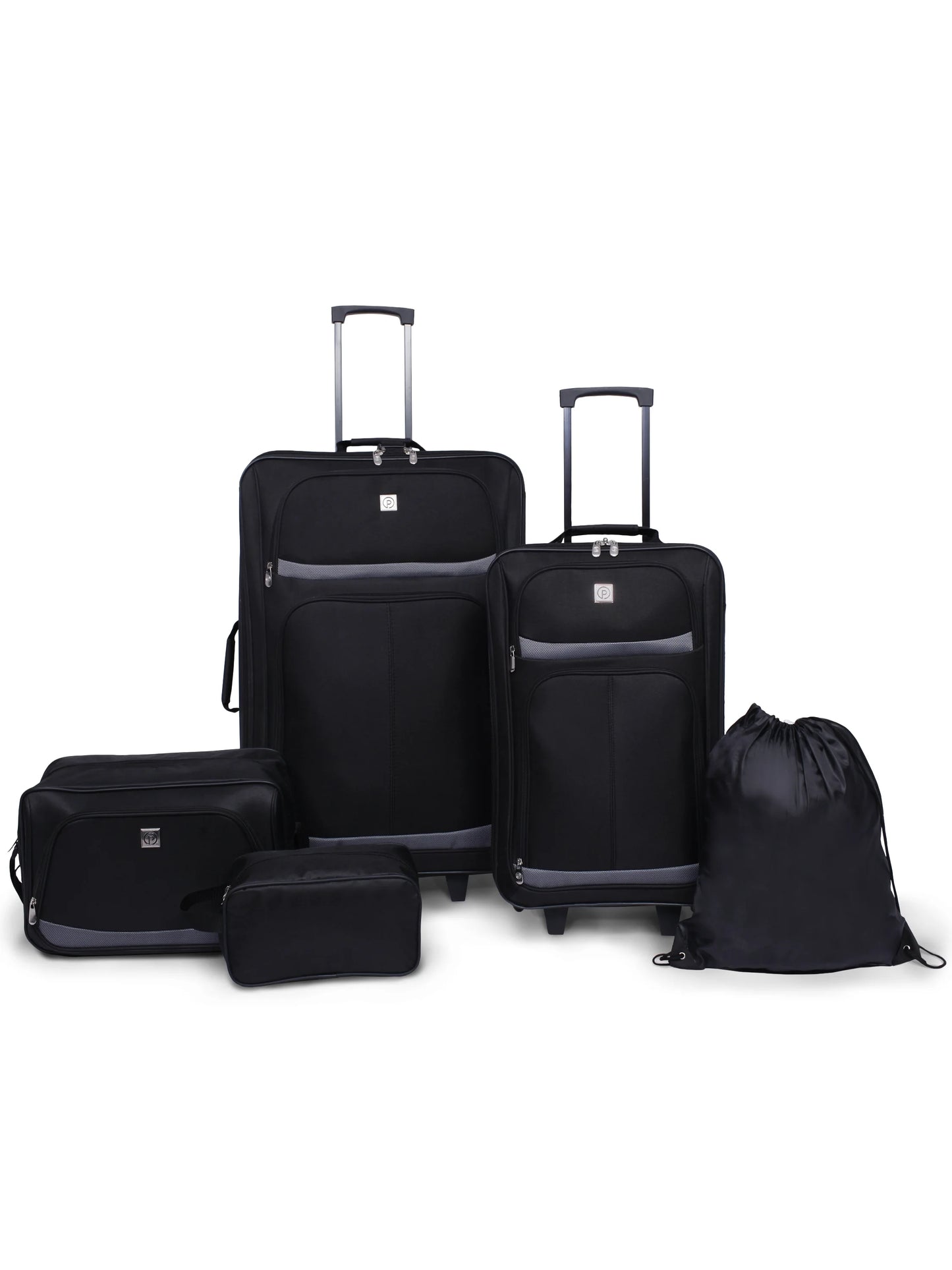Protege 5-Piece Softside Luggage Set, Black