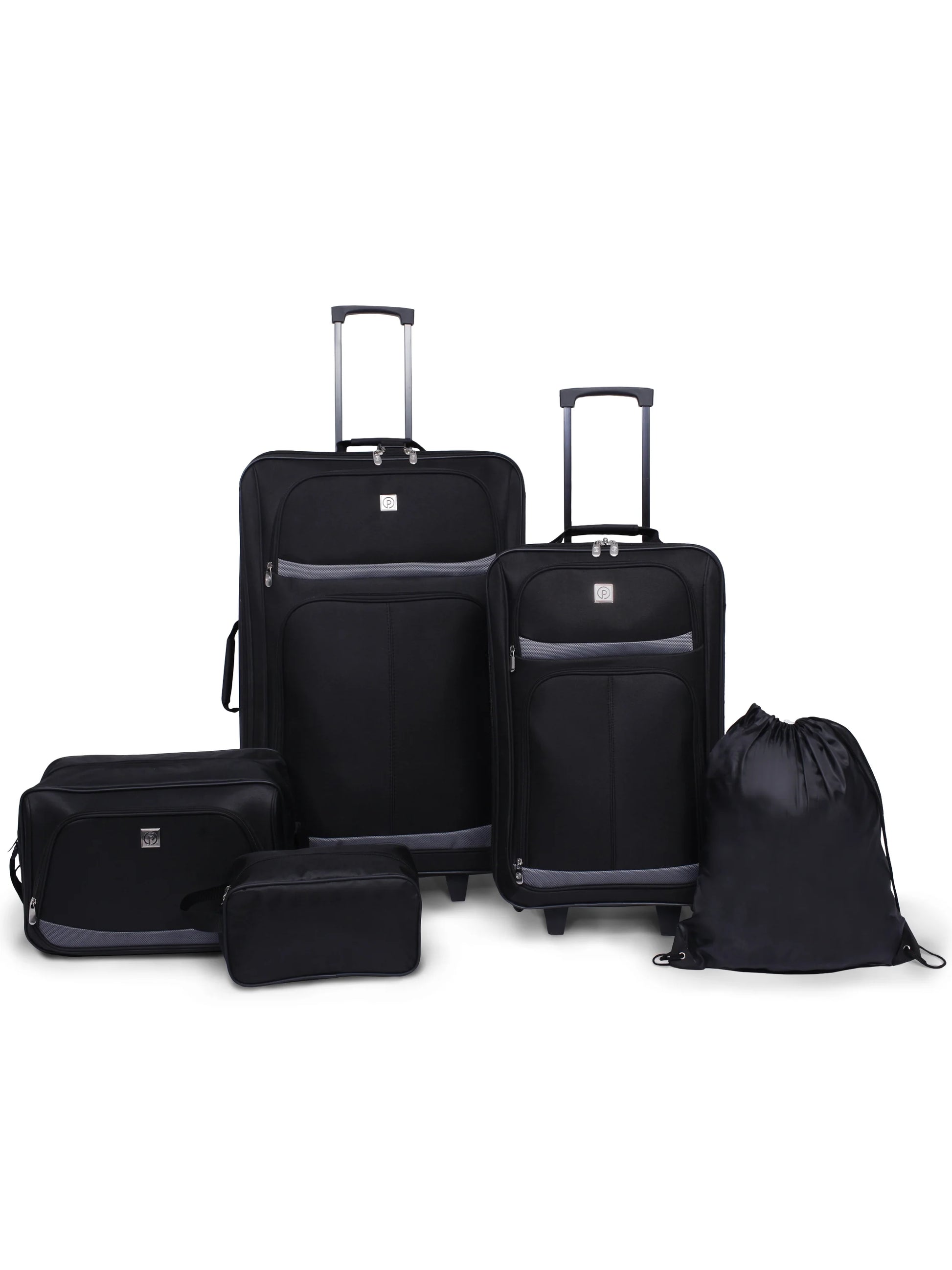 Protege 5-Piece Softside Luggage Set, Black