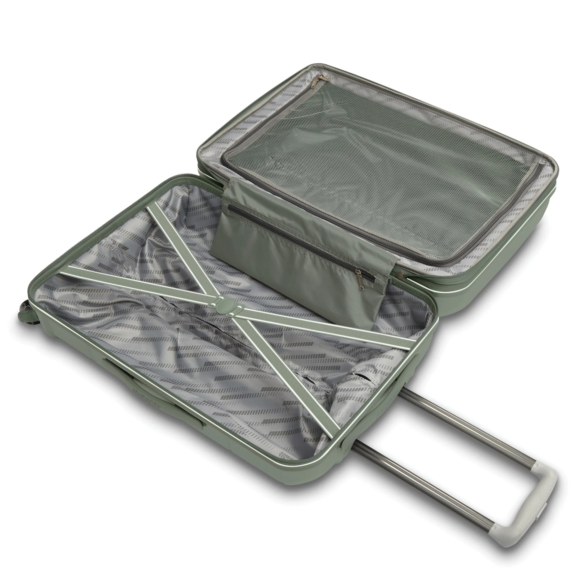 American Tourister Stratum 2.0 28-Inch Hardside Checked Luggage with Spinner Wheels - Jade Green