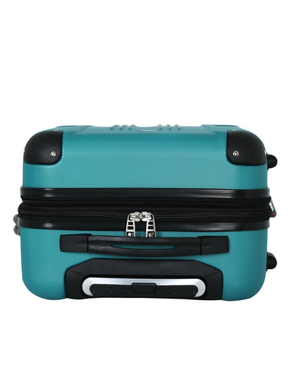 Travelers Club Chicago 20" Hardside Expandable Rolling Carry-on Luggage, Teal