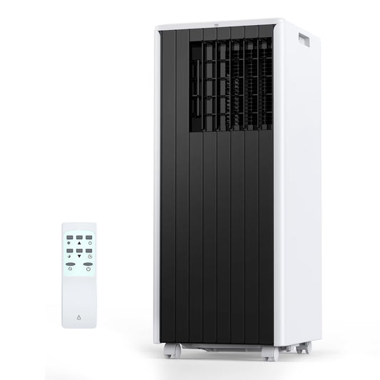 8,000 BTU Portable Air Conditioner, Cools up to 350 Sq. Ft., LED Touch Panel, Built-in Dehumidifier, Fan, 3 in 1 A/C Unit with Remote Control for Home Office Dorm RV
