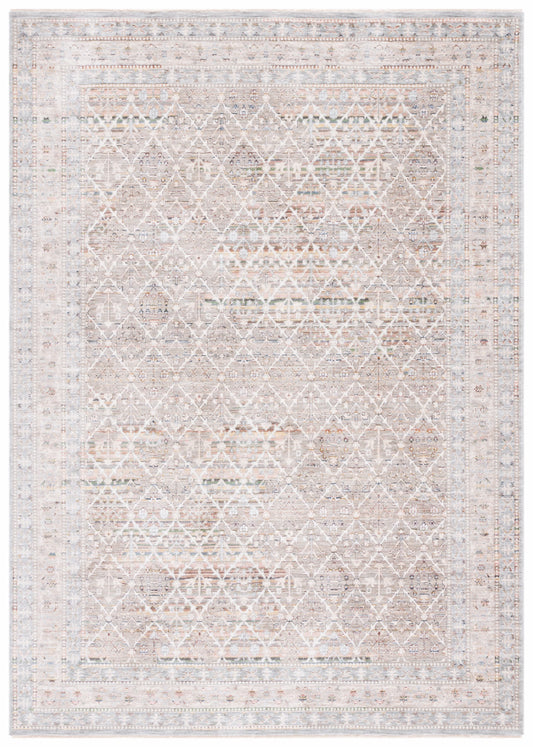 SAFAVIEH Princeton Ema Geometric Area Rug, Ivory/Blue, 8' x 10'