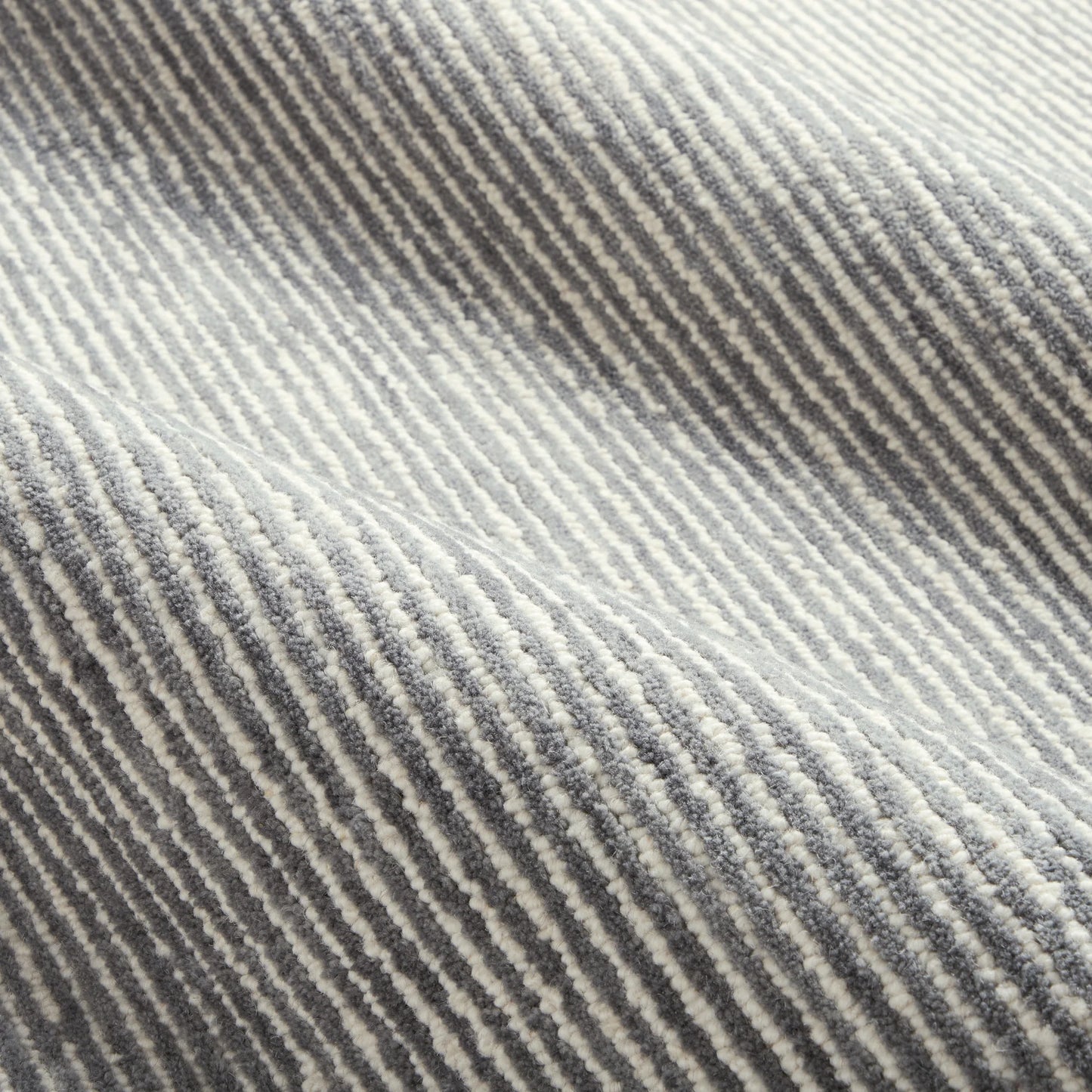 TOWN & COUNTRY LUXE Rita Ribbed Textured Hand Tufted 100% Wool Area Rug, Grey/Blue/Ivory, 5'x7'