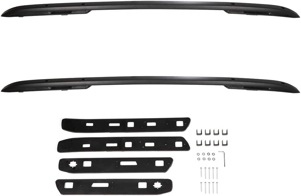 ECCPP Roof Rack Side Rails Luggage Cargo Carrier Roof Side Rails Fit for Jeep Renegade 2015-2022,Travel Essentials Black Aluminum Roof Rack Cross Bars Cross Rails