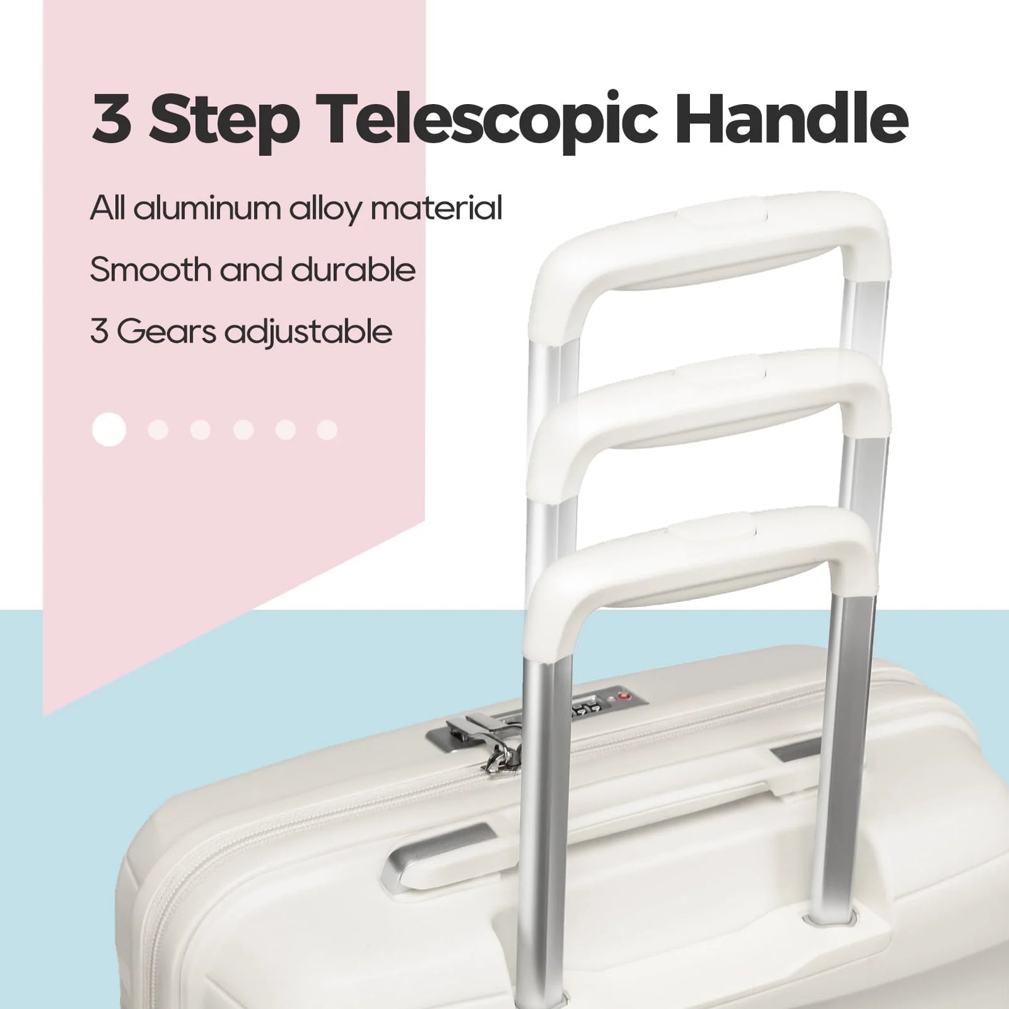 Melalenia Luggage Set , Expandable Carry-on Suitcase with Spinner Wheels Hardside 5PCS Set with TSA Lock