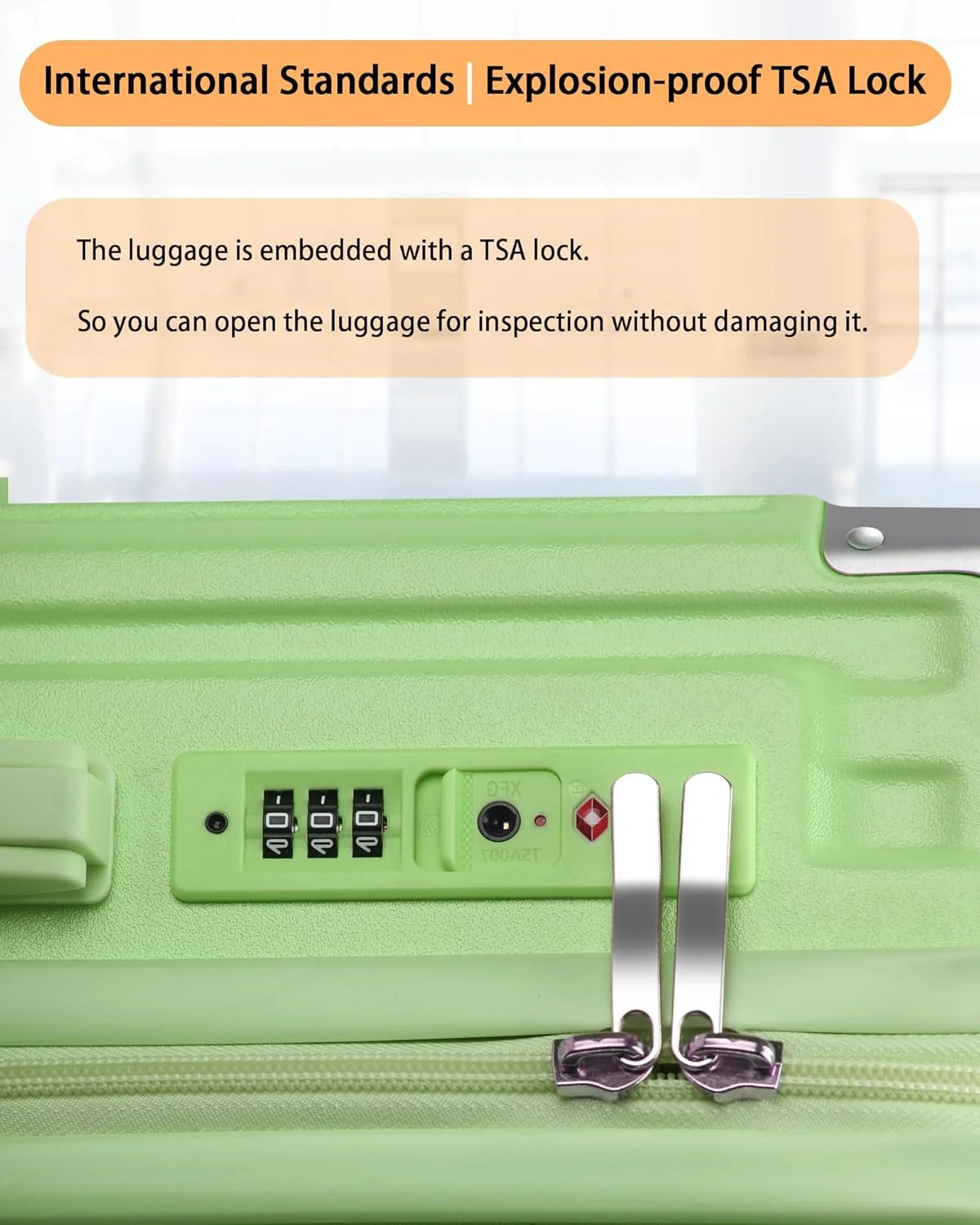 20 Inch Carry On Luggage With Cup Holder & USB Port, Airline Approved TSA-locked Luggage, Lightweight PC Material Travel Suitcase With 360° Spinner Wheel