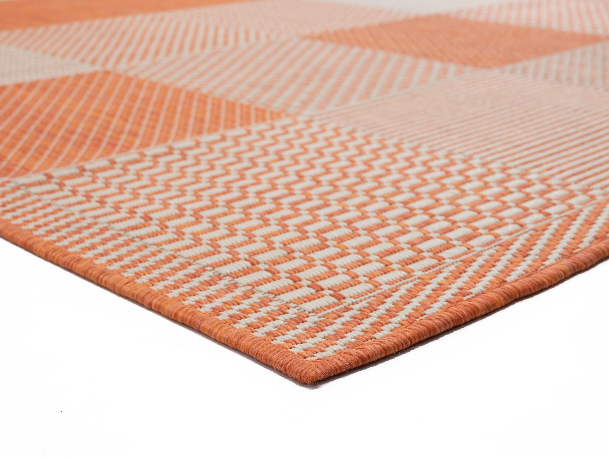 United Weavers Mali Dabeda Contemporary Geometric Area Rug, Orange, 5'3" x 7'6"