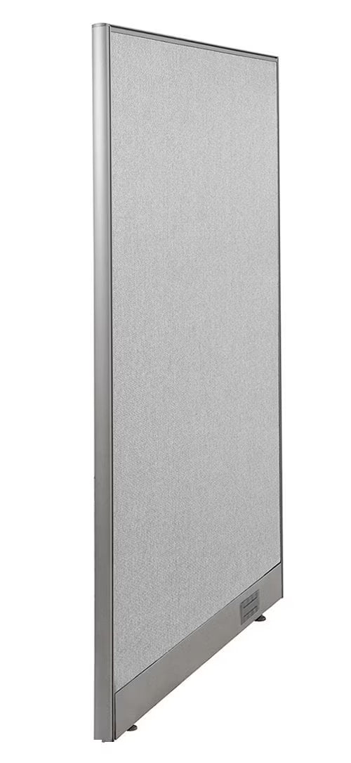 GOF Wall Mounted Office Partition (24”W x 72”H) Privacy Screen, Room Divider, Commercial-Grade Fabric Panels