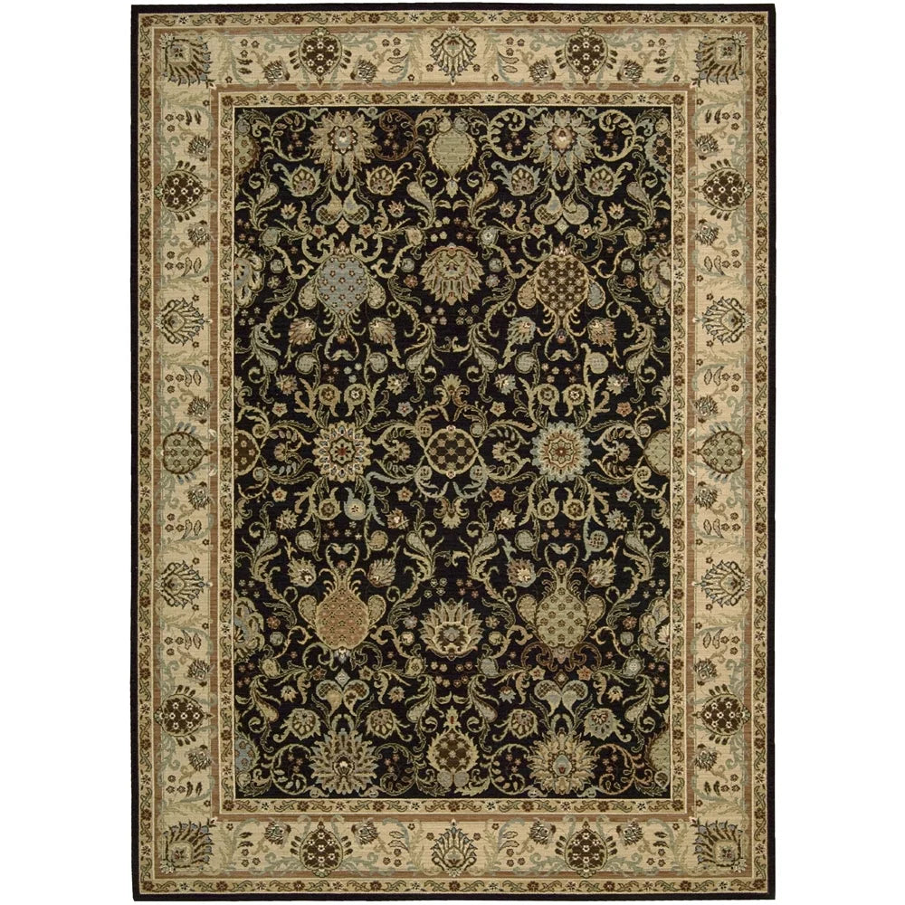 Kathy Ireland Lumiere "Stateroom" Onyx Area Rug