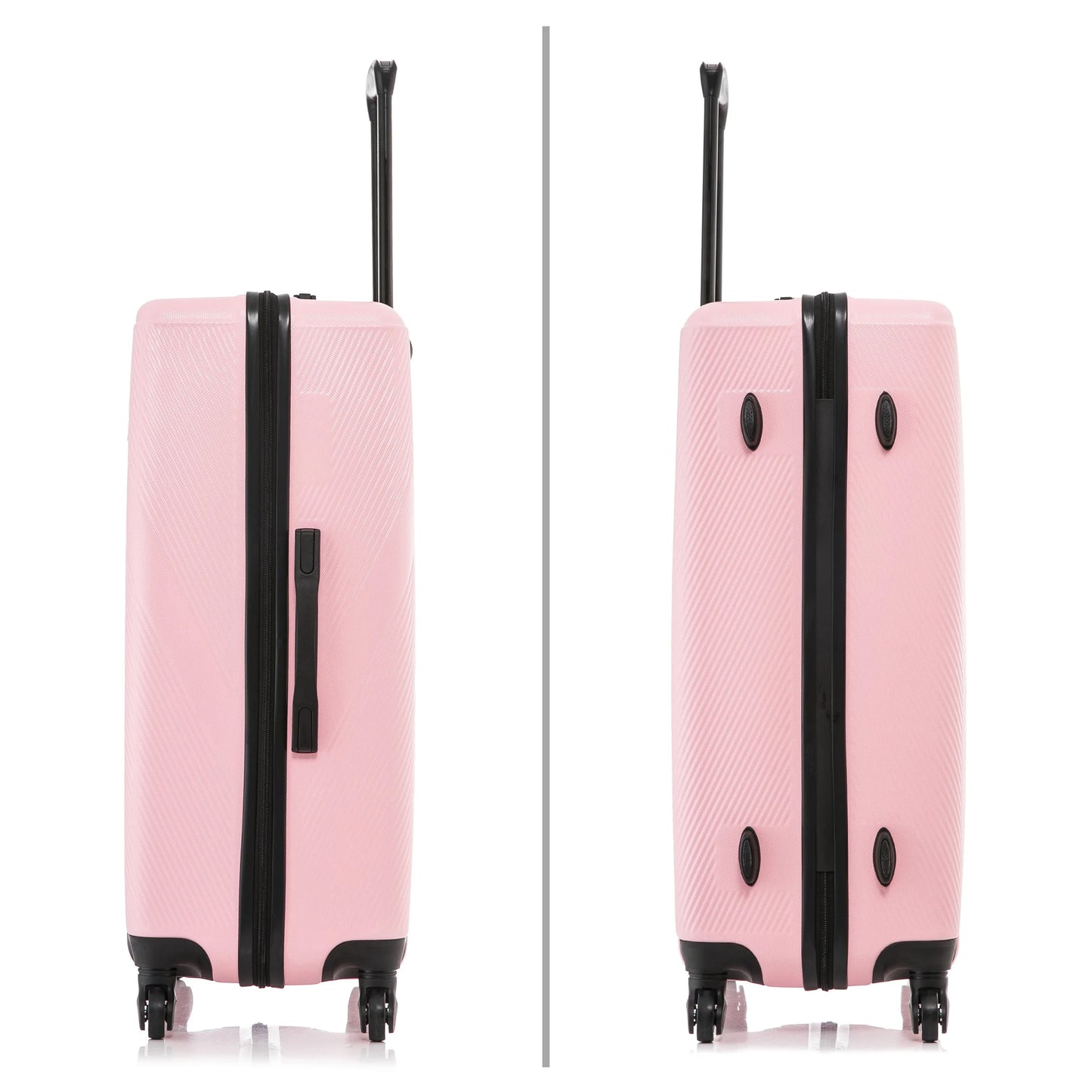 DUKAP Discovery 28" Hardside Lightweight Luggage with Spinner Wheels, Handle and Trolley, Pink