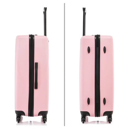 DUKAP Discovery 28" Hardside Lightweight Luggage with Spinner Wheels, Handle and Trolley, Pink