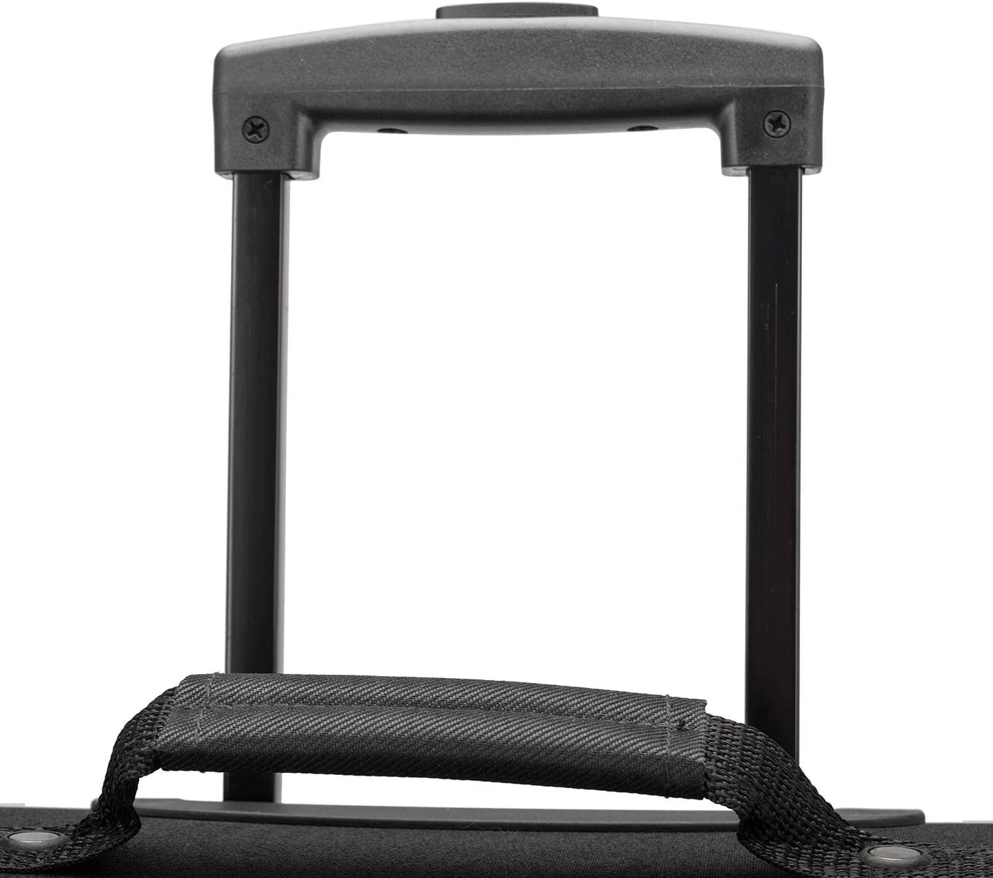 U.S. Traveler Aviron Bay Expandable Softside Luggage with Spinner Wheels, Black, 22" Carry-on