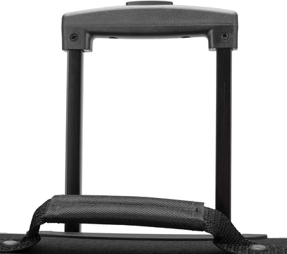 U.S. Traveler Aviron Bay Expandable Softside Luggage with Spinner Wheels, Black, 22" Carry-on