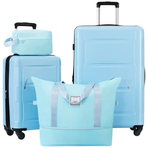 imerelez 2 Piece Luggage Set with Bags Expanable Spinner Wheels ABS Lightweight Suitcase with TSA Lock 20inch+28inch
