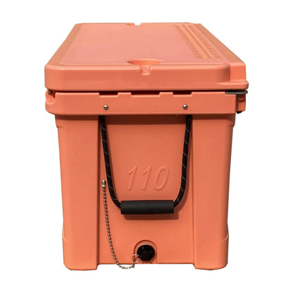 Hogg (Desert Flower) 110 QT Insulated Cooler with Wheels and Handles, Rolling Ice Chest with Wheels, Rotomolded Wheeled Coolers for Camping, Drinks, Outdoors