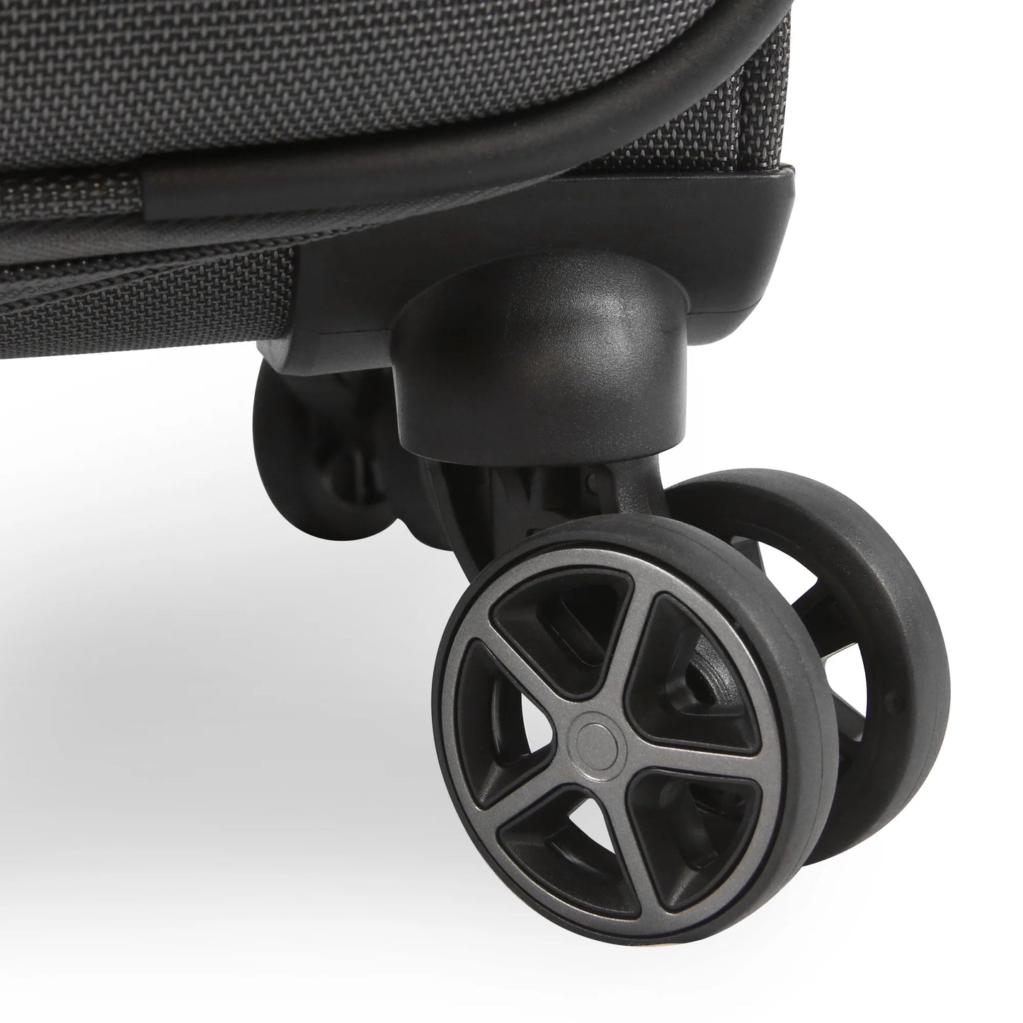 Brookstone Harbour 22" Softside Carry-on Spinner Luggage - Dark Charcoal