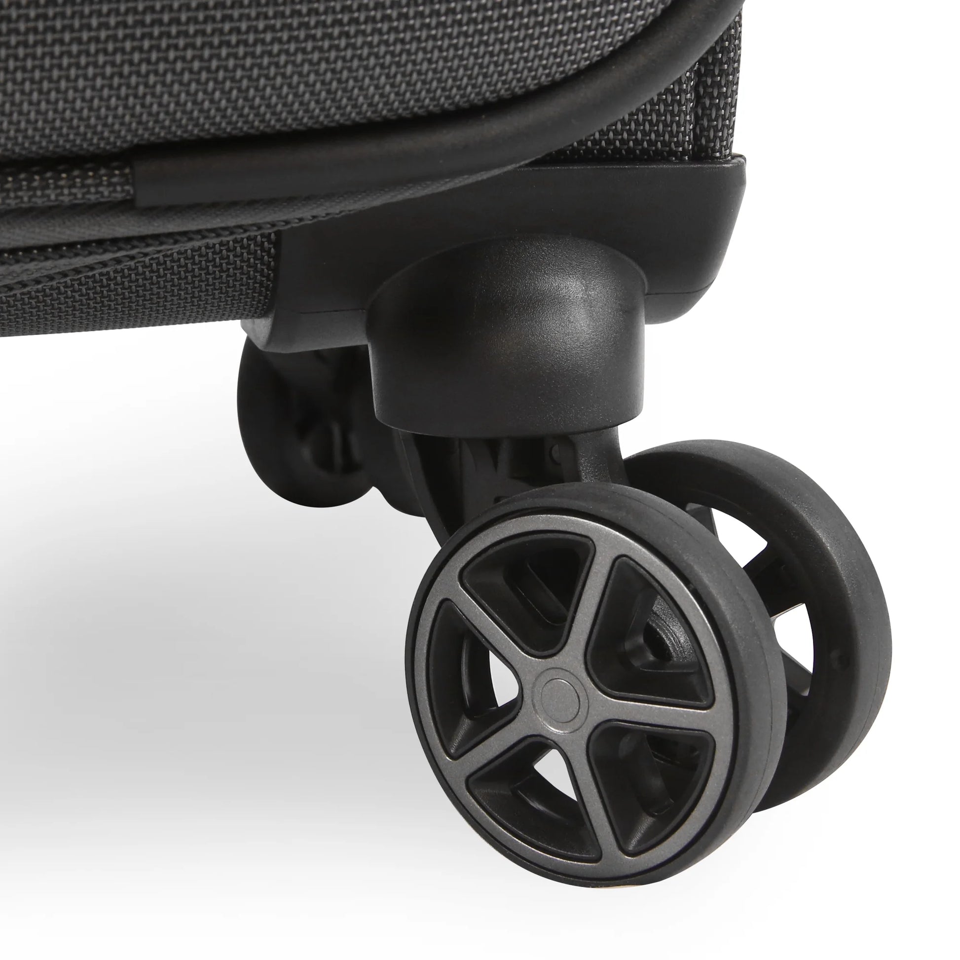 Brookstone Harbour 22" Softside Carry-on Spinner Luggage - Dark Charcoal